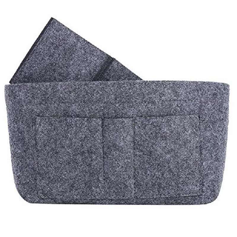 ZTUJO Purse Organizer Insert, Felt Bag Organizer For Handbag Purse Organizer,13 Colors, 6 Size (X-Large, Grey) - Image 4